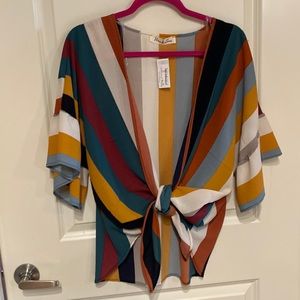 Women’s tie blouse